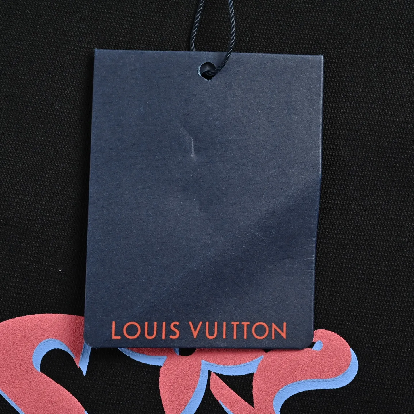 Louis Vuitton/Louis Vuitton pink graffiti 3D letter short sleeves
